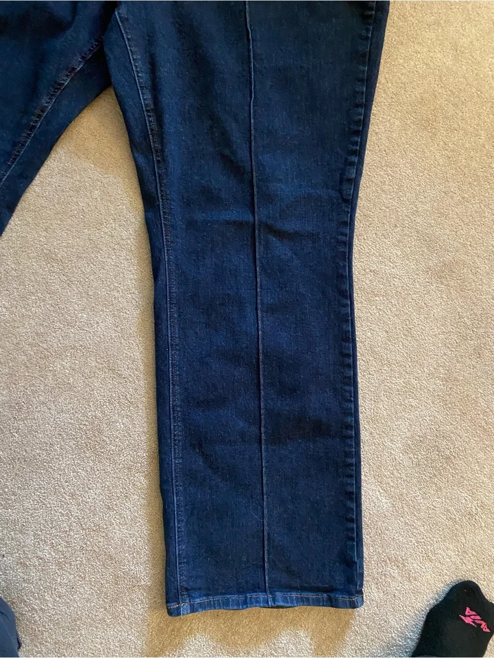 Judy Blue Retro Wide Leg Jeans w/Seam Down Middle of Legs. Size 22W. 31” Inseam. - Picture 2 of 3